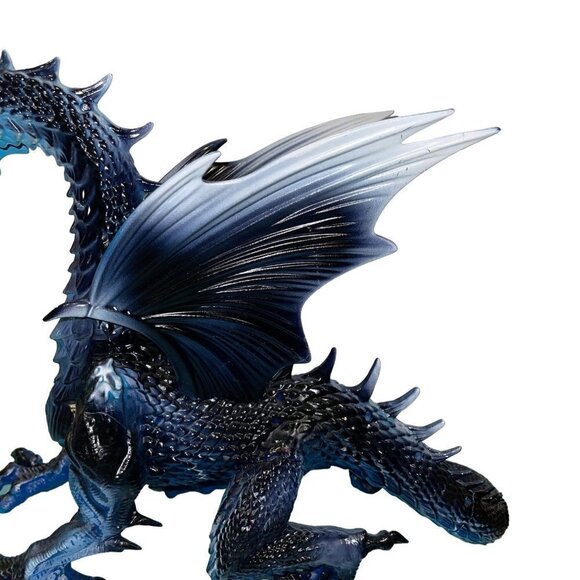 Pan Asian Creations Ltd. Wind Dragon Blue 19 in LED Eyes Blue Plastic Decorative - Picture 7 of 12